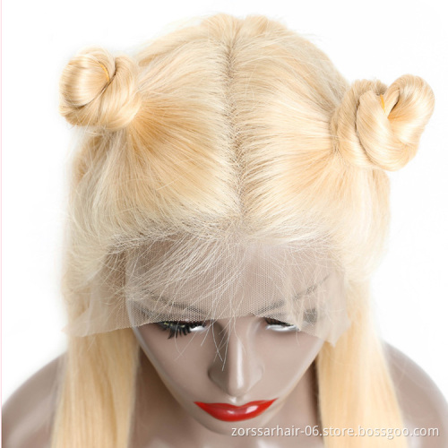 Raw wigs hd lace human hair blonde wigs wholesale remy brazilian blonde virgin human hair full lace 613 transparent lace wig